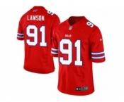 nike nfl jerseys buffalo bills #91 lawson red[Elite]