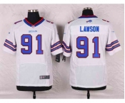 nike nfl jerseys buffalo bills #91 lawson white[Elite]