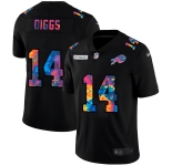 Buffalo Bills #14 Stefon Diggs Men's Nike Multi-Color Black 2020 NFL Crucial Catch Vapor Untouchable Limited Jersey