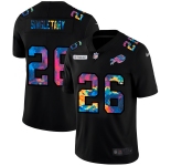 Buffalo Bills#26 Devin Singletary Men's Nike Multi-Color Black 2020 NFL Crucial Catch Vapor Untouchable Limited Jersey