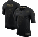 Men Buffalo Bills #17 Josh Allen Nike 2020 Salute To Service Limited Jersey Black