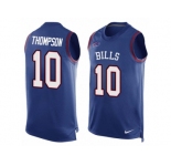 Men Nike Buffalo Bills #10 Deonte Thompson Limited Royal Blue Player Name & Number Tank Top NFL Jersey