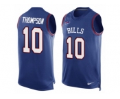 Men Nike Buffalo Bills #10 Deonte Thompson Limited Royal Blue Player Name & Number Tank Top NFL Jersey
