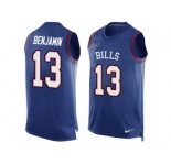 Men Nike Buffalo Bills #13 Kelvin Benjamin Limited Royal Blue Player Name & Number Tank Top NFL Jersey