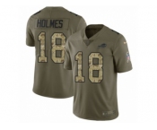 Men Nike Buffalo Bills #18 Andre Holmes Limited Olive Camo 2017 Salute to Service NFL Jersey