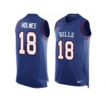Men Nike Buffalo Bills #18 Andre Holmes Limited Royal Blue Player Name & Number Tank Top NFL Jersey