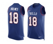 Men Nike Buffalo Bills #18 Andre Holmes Limited Royal Blue Player Name & Number Tank Top NFL Jersey