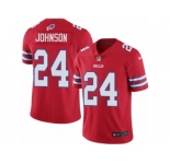 Men Nike Buffalo Bills #24 Leonard Johnson Limited Red Rush Vapor Untouchable NFL Jersey