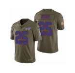 Men Nike Buffalo Bills #25 LeSean McCoy Olive 2017 Salute to Service Limited Jerseys
