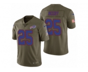Men Nike Buffalo Bills #25 LeSean McCoy Olive 2017 Salute to Service Limited Jerseys