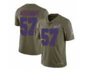 Men Nike Buffalo Bills #57 Lorenzo Alexander Limited Olive 2017 Salute to Service NFL Jersey
