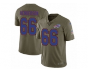 Men Nike Buffalo Bills #66 Seantrel Henderson Limited Olive 2017 Salute to Service NFL Jersey