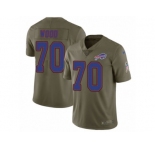 Men Nike Buffalo Bills #70 Eric Wood Limited Olive 2017 Salute to Service NFL Jersey