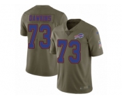 Men Nike Buffalo Bills #73 Dion Dawkins Limited Olive 2017 Salute to Service NFL Jerse