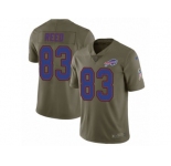 Men Nike Buffalo Bills #83 Andre Reed Limited Olive 2017 Salute to Service NFL Jersey