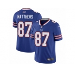 Men Nike Buffalo Bills #87 Jordan Matthews Royal Blue Team Color Vapor Untouchable Limited Player NFL Jersey