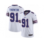 Men Nike Buffalo Bills #91 Cedric Thornton White Vapor Untouchable Limited Player NFL Jersey