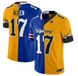Men's Bills Wyoming Cowboys #17 Josh Allen Split Vapor Limited Jersey