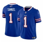 Men's Buffalo Bills #1 Curtis Samuel Blue 2023 F.U.S.E. Vapor Untouchable Limited Football Stitched Jersey