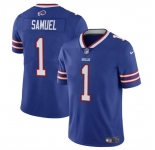 Men's Buffalo Bills #1 Curtis Samuel Blue Vapor Untouchable Limited Football Stitched Jersey