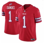 Men's Buffalo Bills #1 Curtis Samuel Red Vapor Untouchable Limited Football Stitched Jersey