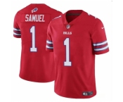 Men's Buffalo Bills #1 Curtis Samuel Red Vapor Untouchable Limited Football Stitched Jersey