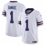 Men's Buffalo Bills #1 Curtis Samuel White Vapor Untouchable Limited Football Stitched Jersey
