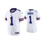 Men's Buffalo Bills #1 Emmanuel Sanders White Vapor Untouchable Limited Stitched Football Jersey