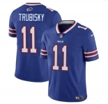 Men's Buffalo Bills #11 Mitch Trubisky Blue Vapor Untouchable Limited Football Stitched Jersey