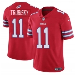 Men's Buffalo Bills #11 Mitch Trubisky Red Vapor Untouchable Limited Football Stitched Jersey