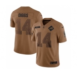 Men's Buffalo Bills #14 Stefon Diggs 2023 Brown Salute To Service Limited Football Stitched Jersey