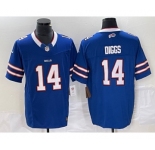 Men's Buffalo Bills #14 Stefon Diggs Blue 2023 FUSE Vapor Limited Stitched Jersey