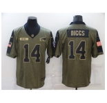Men's Buffalo Bills #14 Stefon Diggs Nike Olive 2021 Salute To Service Limited Player Jersey