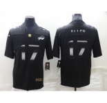 Men's Buffalo Bills #17 Josh Allen Black 2022 Shadow Vapor Untouchable Stitched Nike Limited Jersey