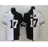 Men's Buffalo Bills #17 Josh Allen White Black Peaceful Coexisting 2020 Vapor Untouchable Stitched NFL Nike Limited Jersey