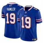 Men's Buffalo Bills #19 KJ Hamler Blue 2024 F.U.S.E. Vapor Untouchable Limited Stitched Football Jersey