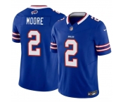 Men's Buffalo Bills #2 D.J. Moore Blue 2026 F.U.S.E. Vapor Untouchable Limited Stitched Football Jersey