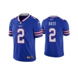 Men's Buffalo Bills #2 Tyler Bass Blue Vapor Untouchable Limited Stitched Jersey