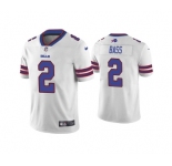 Men's Buffalo Bills #2 Tyler Bass White Vapor Untouchable Limited Stitched Jersey