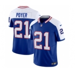 Men's Buffalo Bills #21 Jordan Poyer Blue White 2023 F.U.S.E. Throwback Vapor Untouchable Limited Football Stitched Jersey