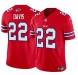 Men's Buffalo Bills #22 Ray Davis Red 2024 F.U.S.E. Vapor Untouchable Limited Stitched Football Jersey