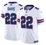 Men's Buffalo Bills #22 Ray Davis White 2024 F.U.S.E. Vapor Untouchable Limited Stitched Football Jersey