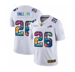 Men's Buffalo Bills #26 Devin Singletary White Multi-Color 2020 Football Crucial Catch Limited Football Jersey