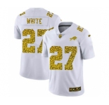 Men's Buffalo Bills #27 Tre'Davious White Flocked Leopard Print Vapor Limited Football Jersey White