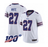 Men's Buffalo Bills #27 Tre'Davious White Vapor Untouchable Limited Player 100th Season Football Jersey