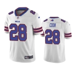 Men's Buffalo Bills #28 James Cook White Vapor Untouchable Limited Stitched Jersey