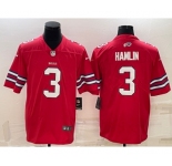 Men's Buffalo Bills #3 Damar Hamlin Red 2022 Vapor Untouchable Stitched NFL Nike Limited Jersey