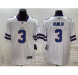 Men's Buffalo Bills #3 Damar Hamlin White Vapor Untouchable Limited Stitched Jersey
