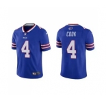 Men's Buffalo Bills #4 James Cook Blue Vapor Untouchable Limited Stitched Jersey