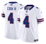 Men's Buffalo Bills #4 James Cook III White 2025 F.U.S.E. Vapor Untouchable Limited Football Stitched Jersey